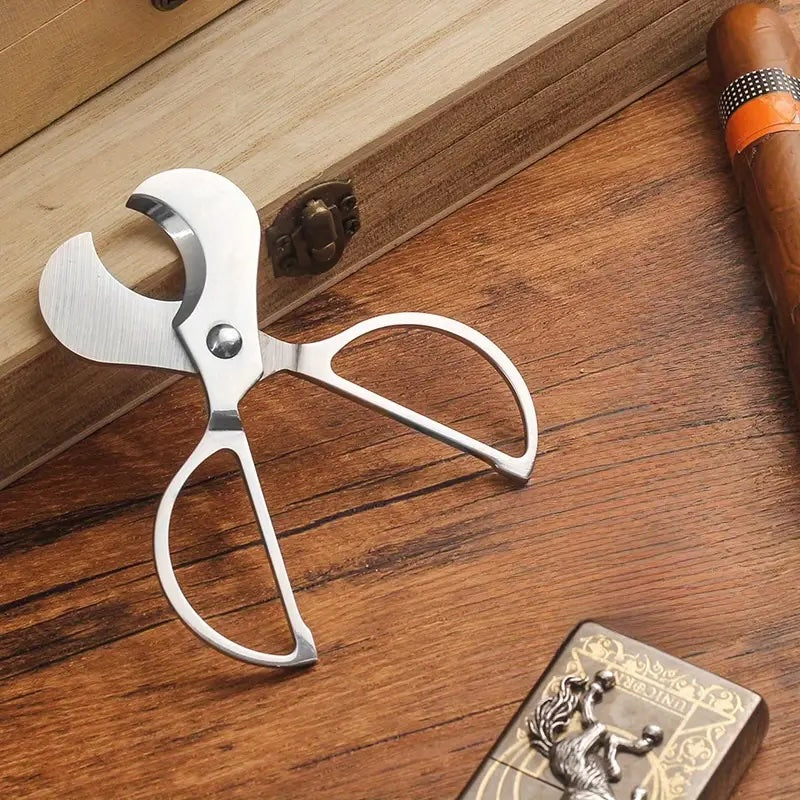 Stainless steel cigar cutter