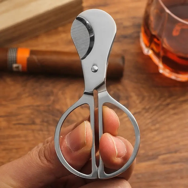 Stainless steel cigar cutter