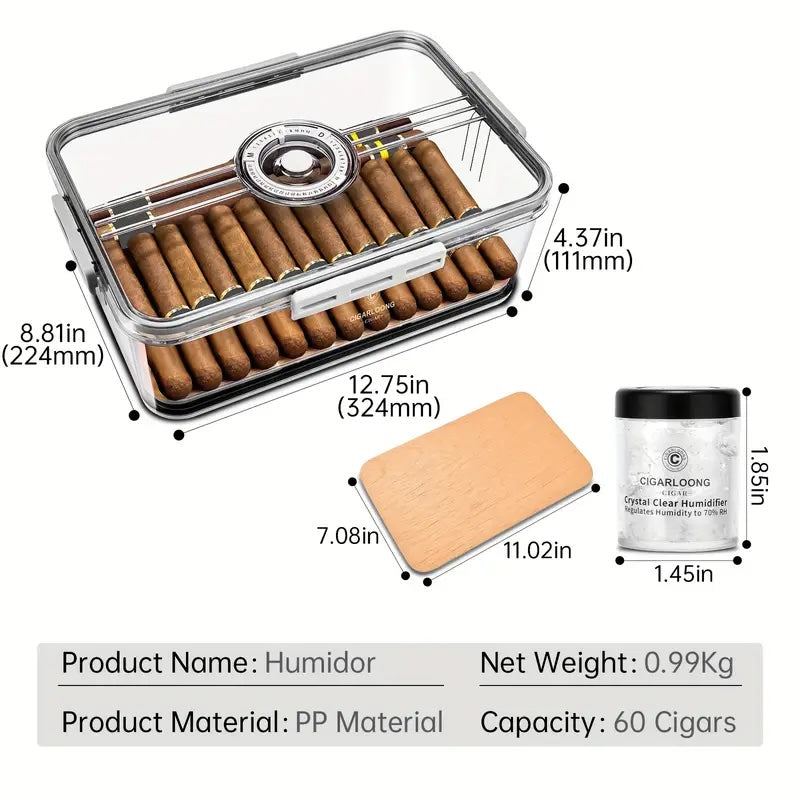 Transperrent Case cigar humidor