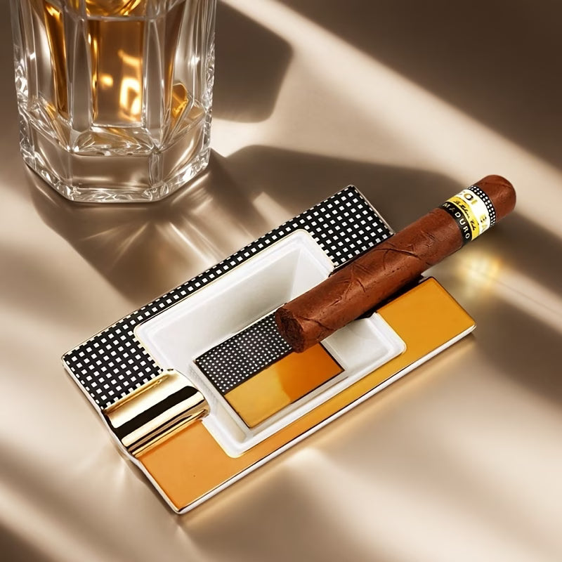 Ceramic Square Cigar Ashtray