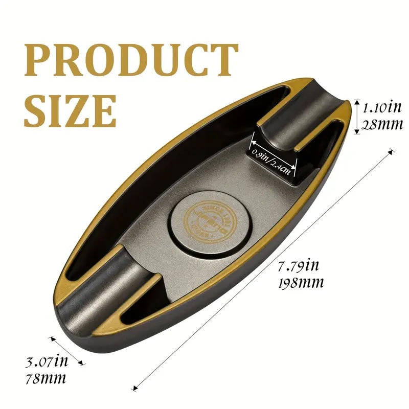 2-slot cigar ashtray