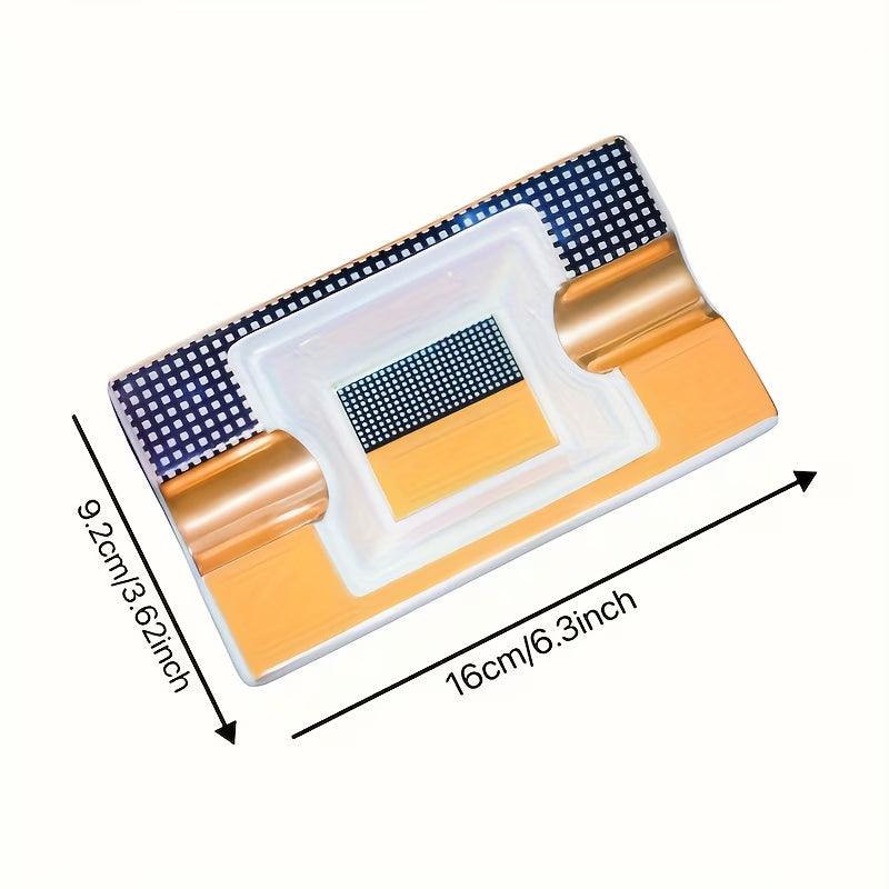 Ceramic Square Cigar Ashtray