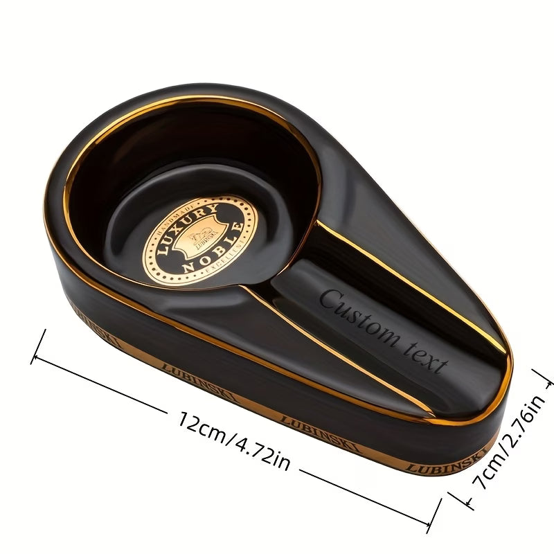 Classic ceramic cigar ashtray